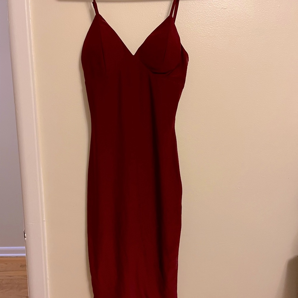 Wine Color Dress
